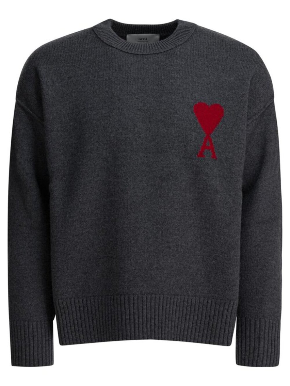 Ami Paris Ami De Coeur Crew-Neck Sweater Tag Size M Men